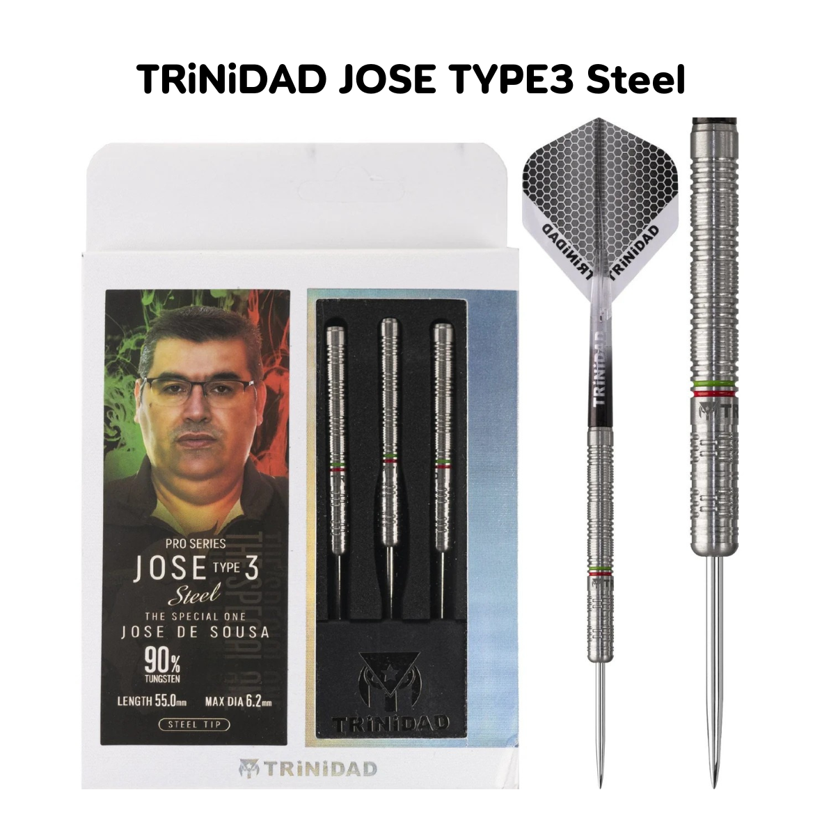 ลูกดอกปลายเหล็ก TRINIDAD JOSE TYPE 3 STEEL DARTS 22G_5